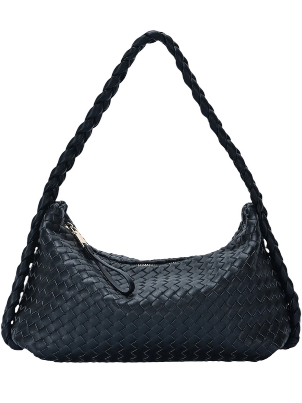 Antik Kraft Vegan Leather Woven Shoulder Bag